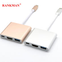 Тип C кабель-Переходник USB C на HDMI USB-C USB3.0 конвертер Thunderbolt 3 к HDMI Hub адаптер 1080 P VGA кабель ТВ Rankman 32854945808