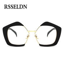 2017, Новая мода Винтаж Оправы для очков Для женщин Брендовая Дизайнерская обувь оптические очки мужские очки в оправе UV400 RSSELDN 32779378344