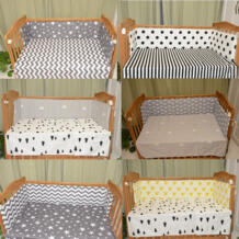 Скандинавские звезды дизайн детская кровать утолщенные бамперы цельная кроватка вокруг подушки защита для кроватки подушки новорожденных декор комнаты 200*29 см adamant ant 32831796121