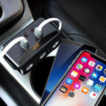 3 Way Авто Разветвитель Прикуривателя Зарядное устройство 3.1A Dual USB Автомобильное Зарядное устройство Мощность адаптер для iPhone samsung Xiaomi gps XhaoR 32915171144