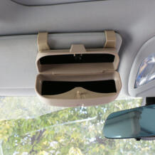 Jameo Авто Автомобильные держатели для очков Организатор Box Солнцезащитные очки для женщин держатель для хранения Peugeot 208 2008 3008 для Honda HRV Fit Civic CRV Accord JAMEO AUTO 32851850789