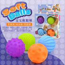 Детский сенсорный шар для рук, детский массажный мягкий мяч, детские развивающие игрушки LYONAVA 32789674425