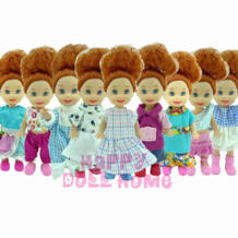Случайный выбор 5 шт Милая одежда ручной работы платье для мини Келли или мини Челси кукольный наряд красивый подарок девочки Любовь игрушка для малышей XYBEI 32318494426