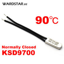 5 шт./лот KSD9700 5A250V 90 градусов по Цельсию (N. C.) Обычно закрытым Температура выключатель Термостат Термальность протектор WARDSTAR 1956497710