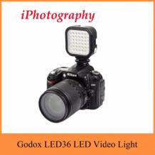 светодио дный 36 5500 ~ 6500 К светодио дный видео прожектор для фотостудии с 36 светодиодами Mini DVR для DSLR-видеокамер Godox 32671803094