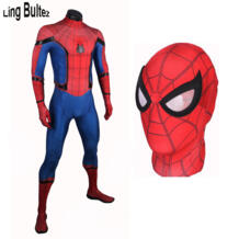высококачественный костюм Человека-паука для выпускного бала 2017 том Холланд костюм Человека-паука 2017 Человек-паук для выпускного костюма Ling Bultez 32805669583