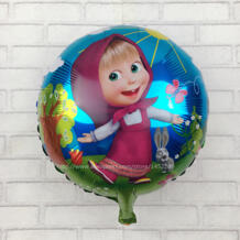 Бесплатная доставка круглая форма мультфильм воздушные шары вечерние партии мультфильм фольга гелий мультфильм воздушные шары для ребенка подарок I-095 XXPWJ 32584157599