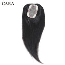 Зажим для парика для Для женщин бразильский виргинский волосы прямые натуральные волосы 2,5 "x 4" зажим в натуральные волосы расширение Natural Black Cara 32907447700