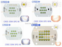 Cree XLamp XP-E XPE 30 Вт XP-G XPG 50 Вт 100 Вт LED белый/теплый белые Мощность LED многокристальный свет лампы с Cooper pcb HotRed 1737767436