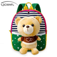 Милый плюшевый медведь детские дошкольные сумки для мальчиков маленькие детские рюкзаки для детского сада школьные рюкзаки для девочек детский Ранец для От 1 до 3 лет GCWHFL 32794486061
