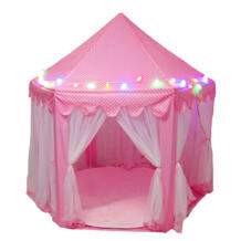 Игровая палатка светодиодные светильники светящиеся складной игровой дом замок портативный складной светящиеся игрушки открытый шар палатка подарок для детей Дети GOOD LUCKY BOY 32849403128
