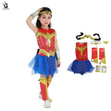 Костюмы Wonder Woman для девочек; нарядное платье для девочек; костюм Человека-паука; Косплей; костюмы на Хэллоуин для детей; костюм супер герой GREATCHILDREN 32845912672