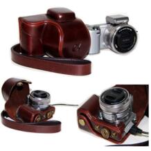 5 цветов PU кожаный чехол для камеры Сумка кожаный чехол для цифровой камеры sony NEX-5R NEX-5T Бесплатная доставка Olivemoon 32307183775