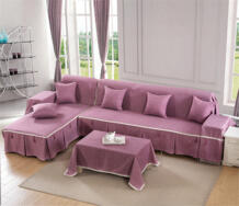 Корейский стиль сплошной фиолетовый печати хорошее качество диван чехол хлопок полиэстер один, два, три, четыре 1/2/3/4 место простой диван случае xuyongtong 32826885068