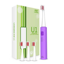 U1 ультра sonic Электрический Зубная щётка USB Перезаряжаемый массажер sonic зубы щеткой для взрослых детей 4 Зубная щётка глава 220 V LIANGXING 32820491875