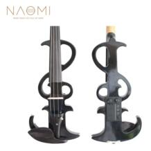 Наоми электрическая скрипка 4/4 электрическая Тихая скрипка Полный размер Скрипка гриф из черного дерева + Чехол-черный набор Naomi 1114724815