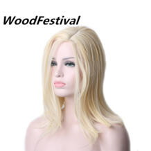 Женский парик из искусственных светлых волос для косплея WoodFestival 32809554194