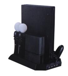 Аксессуары для игр &laquo;Все-в-одном&raquo; консольная стойка для зарядки для PS4 двигаться и контроллеров, с охлаждающим вентилятором для PS4 Pro & PS Черные рога 32801512777