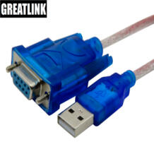 USB к RS232 Женский Кабель USB к серийному порту отверстия 9 отверстий USB 2,0 папа к DB9 Женский AUX удлинитель Оптический Ethernet Lan кабель GREATLINK 32852834649