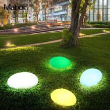 Мяч со светодиодом прочный бассейн каменная лампа вечерние RGB Ландшафтные светильники для дорожки светодиодные фонари для сада дорожка Mabor 32880436972