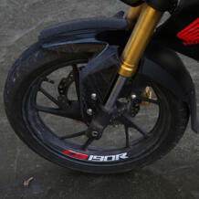 колеса мотоцикла Стикеры ремонт Запчасти белый + красный мотоцикл Светоотражающие Наклейка для Honda cb190r CB 190r cbf190r CBF 190r Yecnecty 32692521972