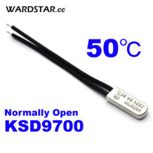 5 шт./лот KSD9700 5A250V 50 градусов Цельсия (N. O.) Обычно открытым Температура выключатель Термостат Термальность протектор WARDSTAR 1956644685