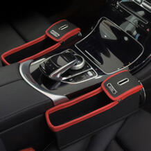 Кожаное автомобильное сиденье зазор наполнитель, Ampper автомобильное сиденье боковой консоли щелевая Caddy Catcher накладки на коробку карман Премиум качество PU кожа xtshop 32809785404