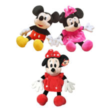 Шт. 1 см шт. 28 см горячая Распродажа милые Микки Маус и Минни Маус мягкие плюшевые игрушки высокое качество подарки Классические игрушки для детей GFNANHAI 32399079506