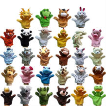 27 цвета интерактивные с детьми бегемотик ручной куклы палец игрушки, Детские куклы Плюшевые щенки перед сном Рождество игрушечные лошадки для детей gleeooy 32840498651