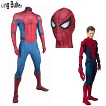 Линг бултез высокое качество 2017 Человек-паук костюм Новый Человек-паук для выпускного костюм новый том Человек-паук костюм с 3D принтом для выпускного вечера Ling Bultez 32816746811