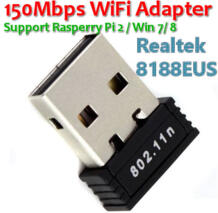 Realtek 8188EUS 150 Мбит/с мини USB WiFi адаптер беспроводной сетевой карты Wi-Fi Dongle Внутренняя антенна для Rasperry Pi 2 без CD драйвера WTXUP 32588238191