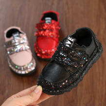 Обувь для малышей с блестками; сезон весна осень; детская кожаная обувь; обувь принцессы с мягкой подошвой для девочек-in Кожаная обувь from Мать и ребенок on Aliexpress.com | Alibaba Group DAIYAER 32861523589