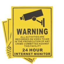 CCTV наблюдения безопасности 24 часа монитор Предупреждение наклейки Знак Lables-in Сигнальная лента from Безопасность и защита on Aliexpress.com | Alibaba Group BSIDE 32955130287