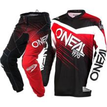 MX Element трикотаж брюки Dirt Bike Off-road Motocross gear off-road гоночный костюм черный красный Will Knight 32960731486