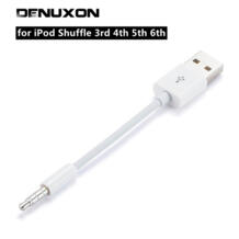 3,5 мм Jack AUX USB 2,0 Зарядное устройство для синхронизации данных аудио кабель-адаптер для Apple iPod Shuffle 3rd 4th 5th 6th gen MP3 MP4 шнур плеера DENUXON 32634648512