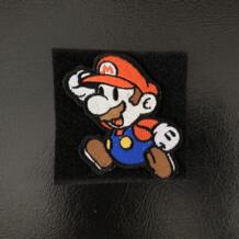 Супер Марио крюк и петля патч 3D Вышитая эмблема повязка с персонажем мультфильма игры матерчатая нашивка Xongkoro 32424479457