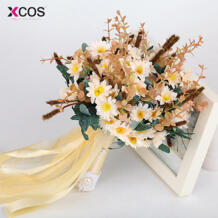 Букет De Mariage Искусственные Свадебные цветы Свадебный букет для невесты снаружи свадебная брошь свадебные букеты xcos 32855770708