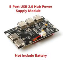 5-Порты и разъёмы USB 2,0 концентратор Питание модуль, не включают в себя Батарея, для Raspberry Pi 3/2 Модель B/A +/Pi Zero geeekpi 32796219516
