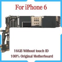 Протестировано и в рабочем состоянии заводской разблокирована 16 Гб материнская плата для iPhone 6 4,7 дюймов без Touch ID бесплатная доставка GUOER 32877003883