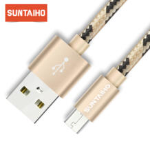 нейлоновый Micro USB кабель мобильного телефона 0,25 м/1 м/2 м/3 м Быстрая зарядка usb-кабели данных для samsung/Xiaomi/huawei/LG Suntaiho 32756966599