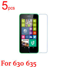 5 шт. Ультра прозрачная/матовая/нано Анти-взрыв ЖК-экран Защитная пленка для Nokia Lumia 630 635 625 730 735 720 620 защитная пленка YANLUANY 32374152378