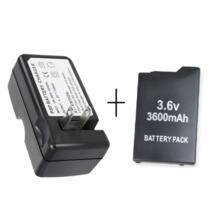 Для sony Оборудование для psp 1000 Зарядное устройство США/ЕС Plug + Батарея литий-ионный Перезаряжаемые Батарея es 3,6 В 3600 мАч Оборудование для psp 1000 Playstation Портативный DUBAZ 32844652610