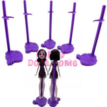 Высокое качество 5 шт./лот подставка для кукол Дисплей держатель Фиолетовый игрушки Модель аксессуары для Monster high куклы кукольный домик дети best подарок XYBEI 32360459655