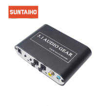 DTS цифровой аудиодекодер 5,1 аудио DTS/AC-3/6CH цифровой аудио конвертер LPCM до 5,1 аналоговый выход 2,1 DVD ПК с оптическим кабелем Suntaiho 32674501131