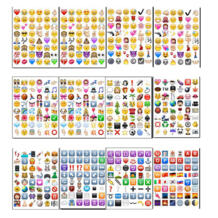 10 листов/партия IOS Classic/face/QQ новые наклейки Emoji (48 высечек) наклейки для блокнота веселое сообщение винил Забавный креативный WDSZKMYF 32733202144