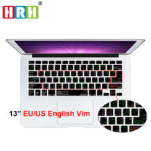 VIM/VI функциональные ярлыки горячий ключ силиконовая клавиатура кожного покрова для MacBook Air 13 Pro Retina 13 15 17 как ЕС/США Макет HRH 32779413021