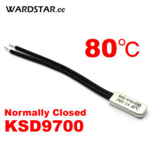 5 шт./лот KSD9700 5A250V 80 градусов Цельсия (N. C.) Термостат с нормально замкнутым температурным переключателем WARDSTAR 1956486659