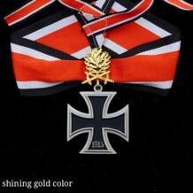 Высочайшее качество EK2 Второй мировой войны немецкий Железный крест медаль-значок с двойной рыцарь дубовых листьев и шеи ленты WanXiang Collection 32855096113