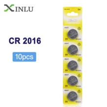 10 штук CR2016 батарейки плоские круглые, для часов XINLU 1261714661