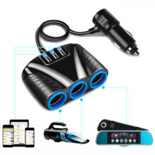 Прикуриватель разветвитель питания с USB для автомобильного прикуривателя адаптер для музыки MP3 gps DVR автомобильный прикуриватель розетка XhaoR 32922390138